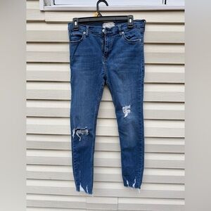 Free People skinny distressed jeans